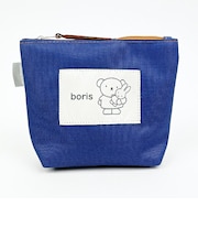 ミッフィー miffy BIGワッペンポーチ ネイビー