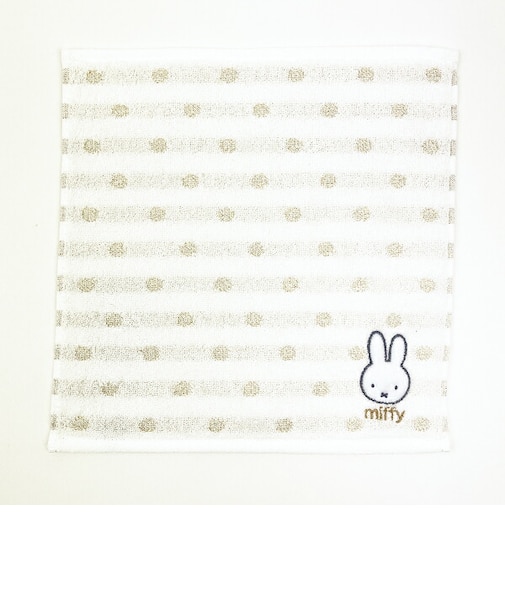 ミッフィー miffy きらきら ミニタオル (ゴールド) ハンカチ