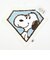 スヌーピー ダイヤモンド アクセントマット ブルー PEANUTS 75th SNOOPY