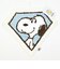 スヌーピー ダイヤモンド アクセントマット ブルー PEANUTS 75th SNOOPY