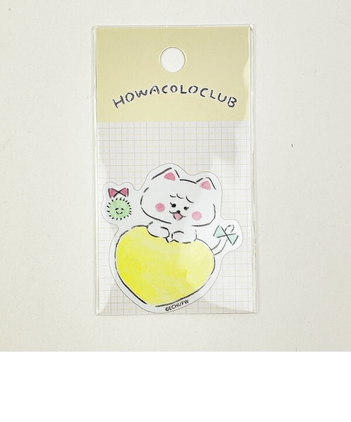 ほわころくらぶ しろころんちゃん ハート ステッカー 文具 シール