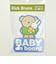 ミッフィー miffy 「BABY ON BOARD」 車用 ステッカー (ブルー) カー用品 日本製