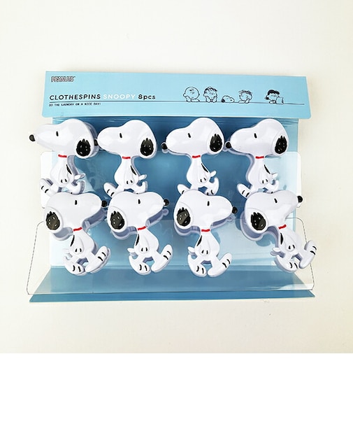 スヌーピー 洗濯ばさみ 8ピース 洗濯用品 SNOOPY