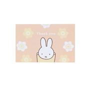 ミッフィー miffy メッセージカード イエロー フラワーシリーズ 文具 日本製