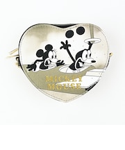 ディズニー ミッキーマウス ハートプリントポーチ ブラック ACCOMMODE アコモデ Disney
