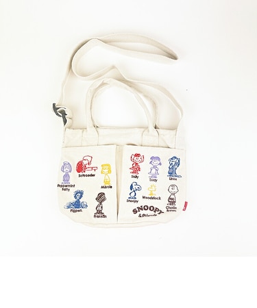 スヌーピー バケツ型2WAYミニトートバッグ アイボリー ショルダーバッグ ROOTOTE ルートート コラボ SNOOPY