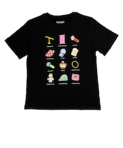 ドラえもん Tシャツ(L) ひみつ道具 ブラック アパレル