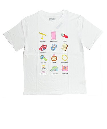 ドラえもん Tシャツ(L) ひみつ道具 ホワイト アパレル