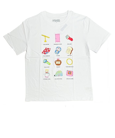 ドラえもん Tシャツ(LL) ひみつ道具 ホワイト アパレル