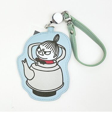 ムーミン リトルミイ リール付きダイカットパスケース ブルー 定期入れ MOOMIN