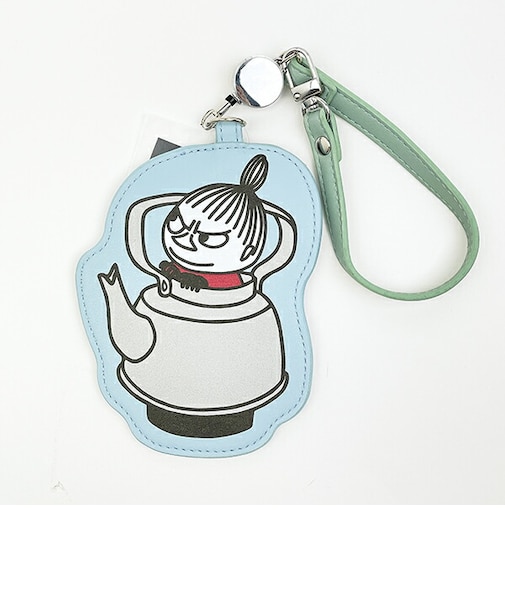 ムーミン リトルミイ リール付きダイカットパスケース ブルー 定期入れ MOOMIN