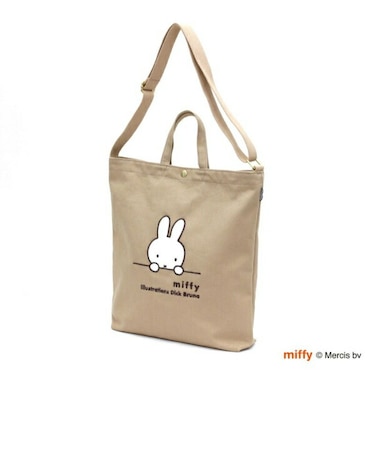 ミッフィー miffy ミッフィーフェイス 2WAY帆布トートショルダーバッグ トートバッグ