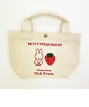ミッフィー miffy 帆布ミニトートバッグ ストロベリーレッド ランチ