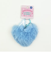 サンリオ シナモロール ハート型ファーキーホルダー (ブルー) シナモン Sanrio