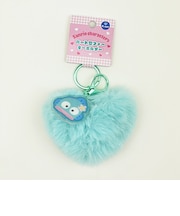 サンリオ ハンギョドン ハート型ファーキーホルダー (グリーン) Sanrio
