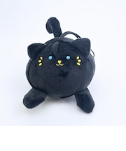 クマアンドベアープロデュース まんまる黒猫 ぬいぐるみ 猫 ストラップ