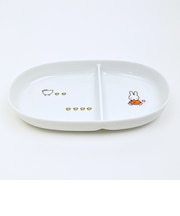 ミッフィー miffy イングレーズ(こっこ親子) 楕円ランチプレート 食器 ベビー キッズ 日本製