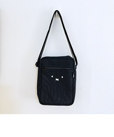 ミッフィー miffy フェイス 縦型ショルダーバッグ ブラック