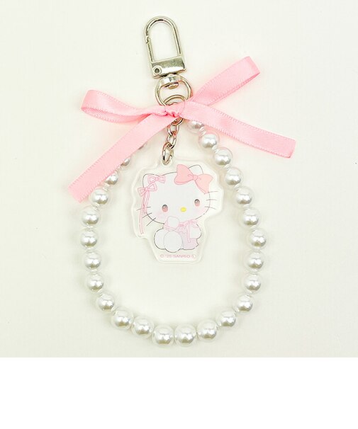 サンリオ ハローキティ リボンパールキーチェーン バレエコア  Sanrio