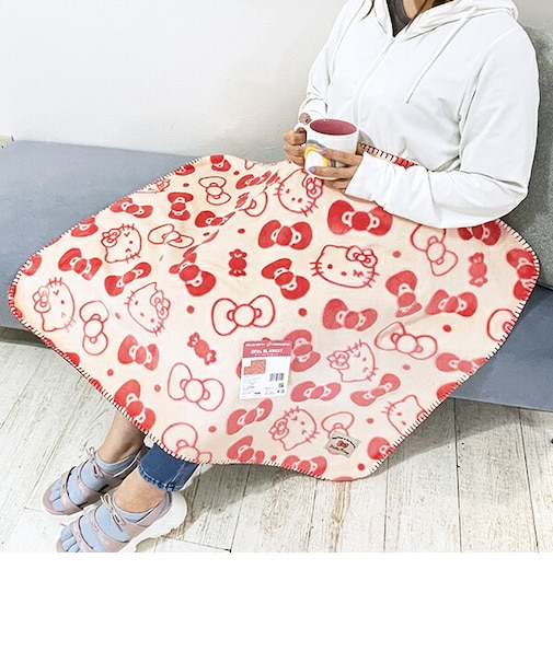 サンリオ ハローキティ オパールブランケット ぽこぽこリボン Sanrio