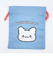 サンリオ はなまるおばけ サガラ刺繍巾着 ブルー Sanrio