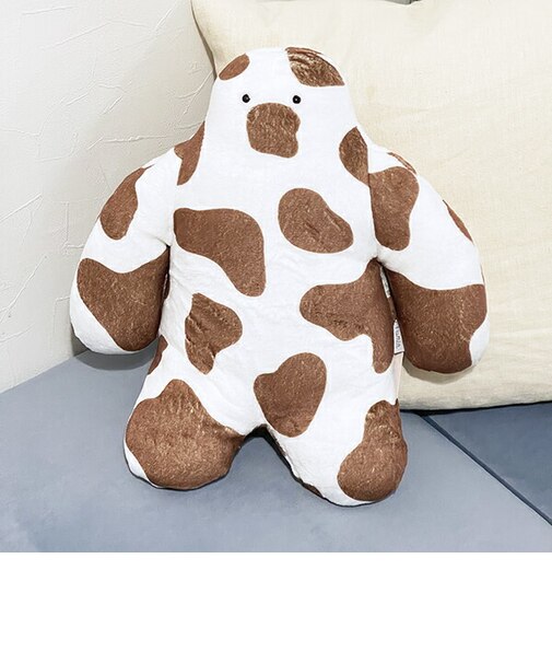 FUNIO 座り抱きまくら(S) ミルキードット(ブラウン) ぬいぐるみ クッション リラックス 癒し