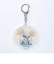 ディズニー スティッチ&スクランプ 水彩 スライドアクリルキーホルダー Disney