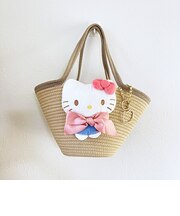 サンリオ ハローキティ ぬいぐるみ付かご風バッグ かごバッグ Sanrio