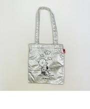 スヌーピー ミニトートバッグ シルバー PEANUTS 75th ROOTOTE ルートート コラボ SNOOPY
