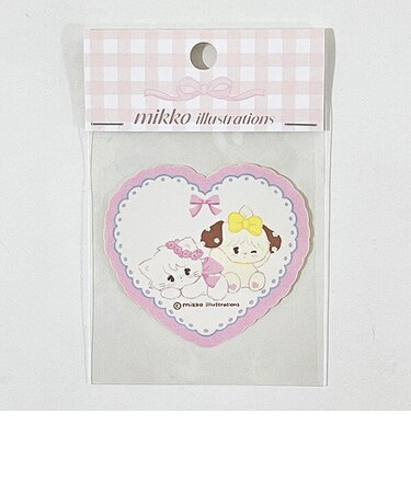 mikko illustrations ミッコ ムース&スフレ ダイカットステッカー 文具 日本製