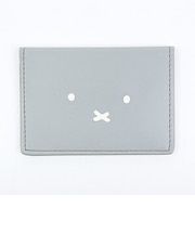 ミッフィー miffy カードケース (グレー) フェイスシリーズ