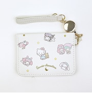 サンリオキャラクターズ オープンパスケース アイボリー 定期入れ Sanrio