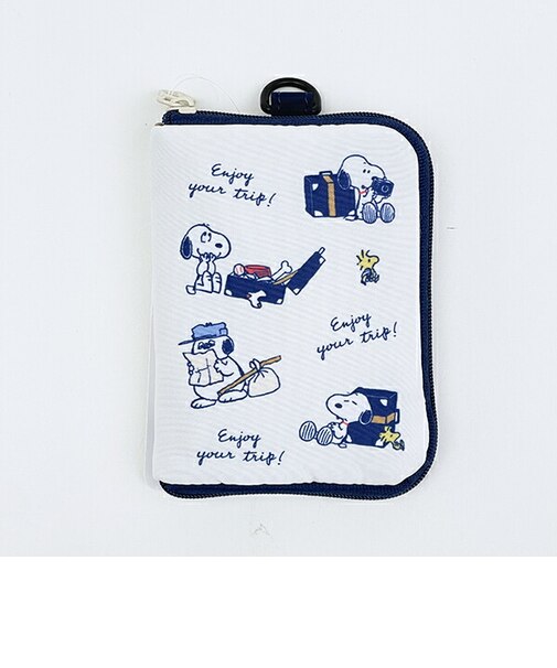スヌーピー enjoy your trip トラベルスリムウォレット お財布 カードケース SNOOPY