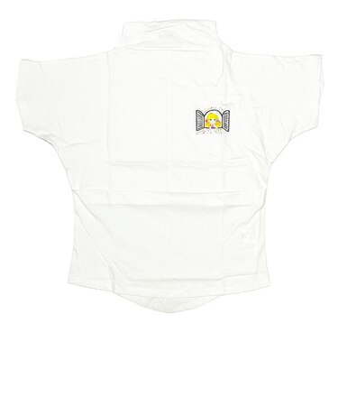 水森亜土 ワンポイント柄 ハイネック半袖Tシャツ(L) ホワイト アパレル