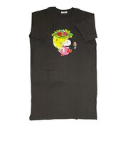 水森亜土 スーパーBIGTシャツ(L) ワンピース チャコール アパレル
