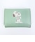 スヌーピー コンパクト三つ折財布 グリーン SNOOPY