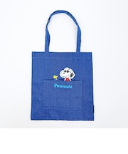 スヌーピー ジョークール＆ウッドストック ふっくらアップリケミニトートバッグ SNOOPY