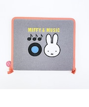 ミッフィー miffy ステーショナリーケース (グレー) 文具 MIFFY&MUSICシリーズ