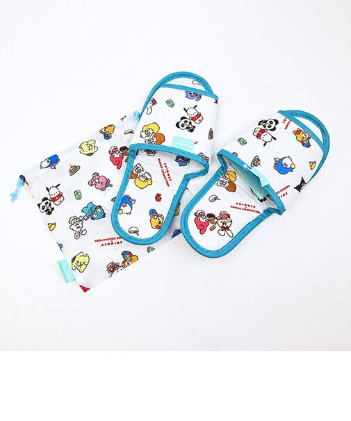 サンリオキャラクターズ × SWIMMER(スイマー) 携帯スリッパ (ホワイト) (24~26cm) 旅行 Sanrio