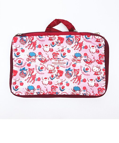 サンリオキャラクターズ × SWIMMER(スイマー) 圧縮トラベルポーチ (ピンク) 旅行 Sanrio