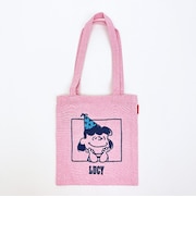 スヌーピー ルーシー ミニトートバッグ ピンク PEANUTS 75th ROOTOTE ルートート SNOOPY