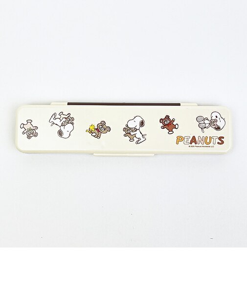 スヌーピー &ベア 音の鳴らないコンビセット(箸18cm) ランチ 日本製 SNOOPY