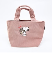 スヌーピー &ベア コーデュロイ生地ランチバッグ SNOOPY