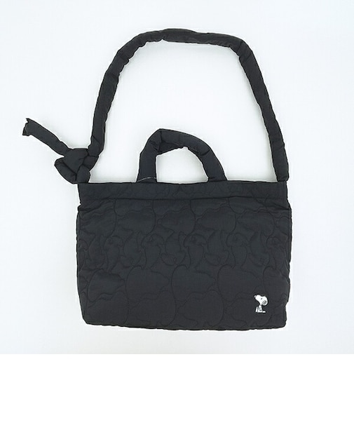 スヌーピー 2WAYミディアムショルダーバッグ マットブラック ROOTOTE ルートート SNOOPY