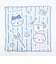 ちいかわ いろいろストライプ ミニタオル ハンカチ