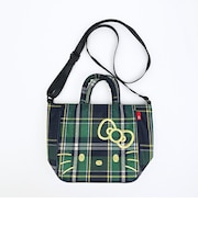 サンリオ ハローキティ 2WAYショルダートートバッグ (グリーンチェック) ルートート ROOTOTE Sanrio