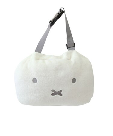 ミッフィー miffy ヘッドレスティッシュケース (ホワイト) カー用品