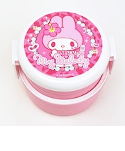 サンリオ マイメロディ 丸型ランチボックス2段(フォーク付き) お弁当箱 日本製 Sanrio