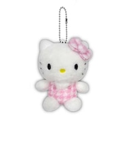 サンリオ ハローキティ 千鳥格子シリーズ ボールチェーンマスコット ピンク 平成レトロ Sanrio