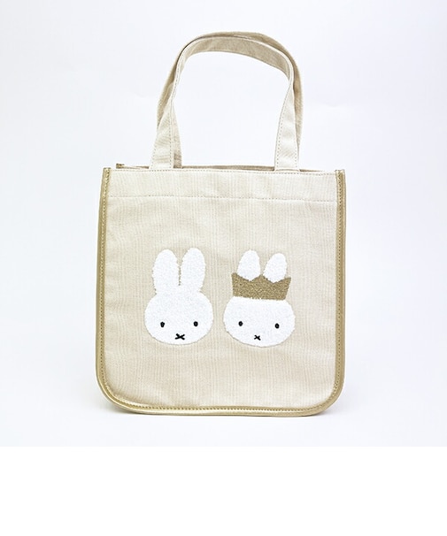 ミッフィー miffy 70th トートバッグ ゴールド&ブラック
